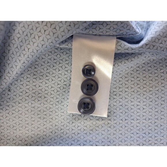 Neiman Marcus Men's Dress Shirt Long Sleeve Trim Fit - 16 32/33 Trim Fit Blue - Picture 5 of 10